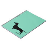 ダックスフントのギフト ノートブック (左側)