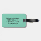 ダックスフントのギフト ラゲッジタグ (裏面横)