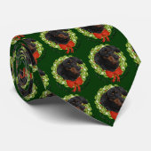 ダックスフントのクリスマスのタイ ネクタイ (ロール)