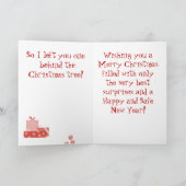 ダックスフントのクリスマスカード シーズンカード (内部)