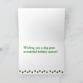 ダックスフントのクリスマスカード シーズンカード (内部)