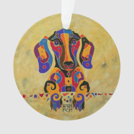 ダックスフントのクリスマスツリーのオーナメント オーナメント