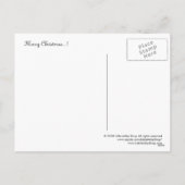 ダックスフントのクリスマスツリーの郵便はがき シーズンポストカード (裏面)