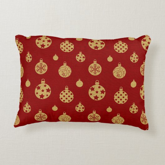 ダックスフントのクリスマスピロー アクセントクッション (裏面)
