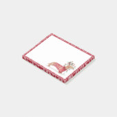 ダックスフントのクリスマス犬の居心地のよい赤によって編まれるセーター ポストイット (アングル)