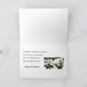 ダックスフントのクリスマス シーズンカード (内部)