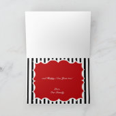 ダックスフントのクリスマス シーズンカード (内部)