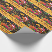 ダックスフントのクリスマス ラッピングペーパー (角)