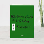 ダックスフントのシドニーセントパトリック日カード カード (裏面)