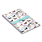 ダックスフントのノート ノートブック (右側)