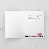 ダックスフントのバレンタインデーカード シーズンカード (内部)