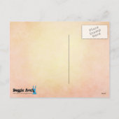 ダックスフントのバレンタイン シーズンポストカード (裏面)