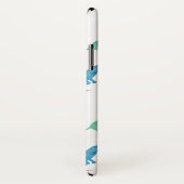 ダックスフントのパステル調の水彩画のDoxieパターンを雨が降ること Case-Mate iPhoneケース (裏面/右)