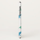 ダックスフントのパステル調の水彩画のDoxieパターンを雨が降ること Case-Mate iPhoneケース (裏面/左)