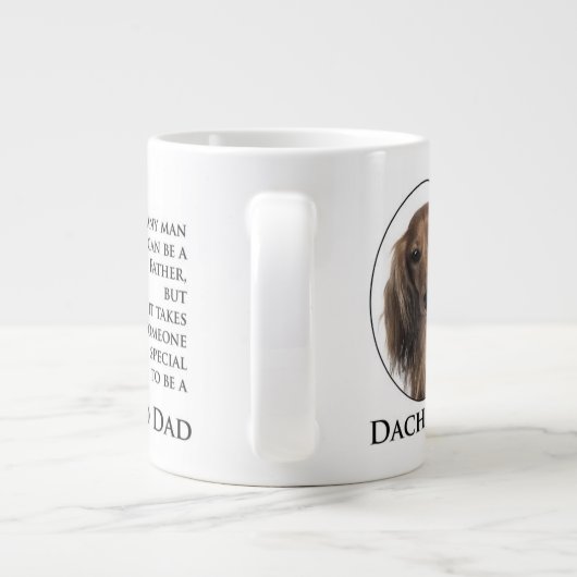 ダックスフントのパパのジャンボマグ ジャンボコーヒーマグカップ (裏面)