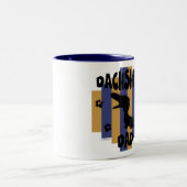 ダックスフントのパパのマグ ツートーンマグカップ (中央)