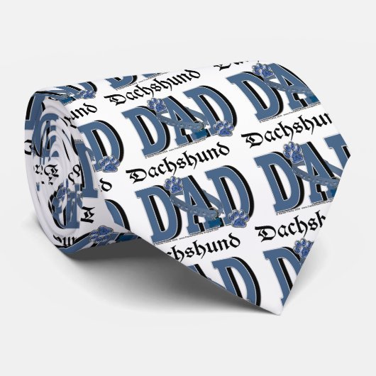 ダックスフントのパパ ネクタイ (ロール)