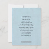 ダックスフントのベビーシャワーの男の子の招待状 招待状 (裏面)