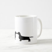 ダックスフントのマグ コーヒーマグカップ (正面右)