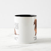 ダックスフントのマグ ツートーンマグカップ (中央)