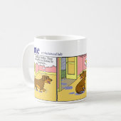 ダックスフントのマグ: 春 コーヒーマグカップ (正面左)