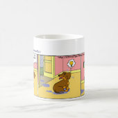 ダックスフントのマグ: 春 コーヒーマグカップ (中央)