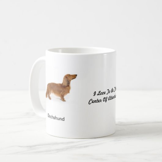 ダックスフントのマグ- 2つのイメージおよびモチーフの… コーヒーマグカップ (正面左)