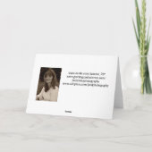 ダックスフントのメリークリスマスの孫娘 シーズンカード (裏面)