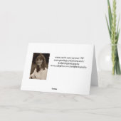 ダックスフントのメリークリスマスの孫 シーズンカード (裏面)