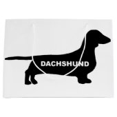 ダックスフントの一流のサイロ ラージペーパーバッグ (正面)