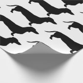 ダックスフントの包装紙 ラッピングペーパー (角)