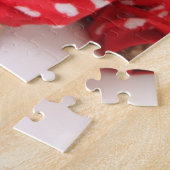 ダックスフントの子犬の身に着けているバレンタインの用品類 ジグソーパズル