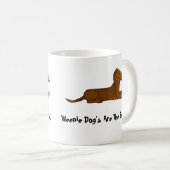 ダックスフントの小犬のマグ コーヒーマグカップ (正面右)