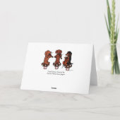 ダックスフントの弦楽三重奏のミュージシャンカード カード (裏面)