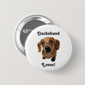 ダックスフントの恋人! 缶バッジ (正面&裏面)