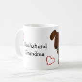 ダックスフントの所有者のマグ コーヒーマグカップ (正面左)