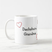 ダックスフントの所有者のマグ コーヒーマグカップ (左)
