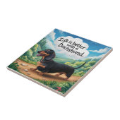 ダックスフントの方が人生は好い タイル (側面)