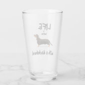 ダックスフントの方が人生は好い タンブラーグラス (裏面)