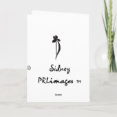 ダックスフントの母の日カード カード (裏面)