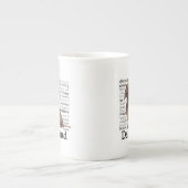 ダックスフントの特性のマグ ボーンチャイナマグカップ (正面)