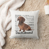 ダックスフントの特性の枕 クッション (ブランケット)