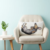 ダックスフントの睡眠の首の枕 ランバークッション (椅子)