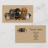 ダックスフントの繁殖動物の名刺 名刺 (正面/裏面)