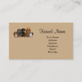 ダックスフントの繁殖動物の名刺 名刺 (裏面)