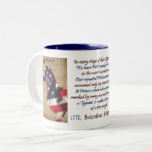 ダックスフントの自由のマグ ツートーンマグカップ (正面左)