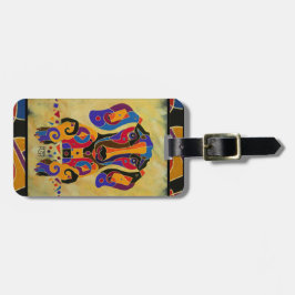 ダックスフントの荷物のラベル ラゲッジタグ