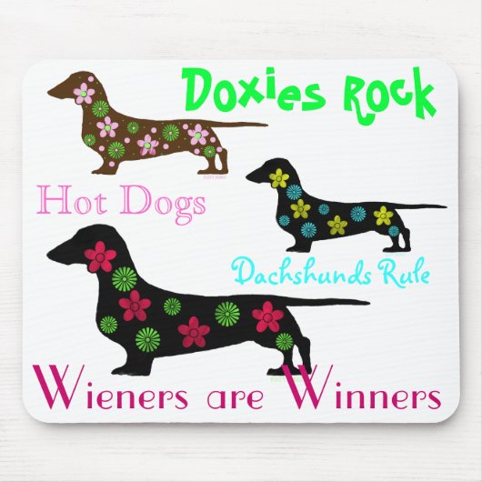 ダックスフントの規則のマウスパッド マウスパッド (正面)