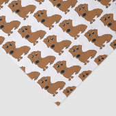 ダックスフントの赤い漫画 薄葉紙 (詳細)