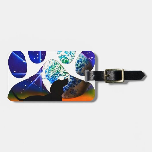 ダックスフントの足 ラゲッジタグ (正面横)